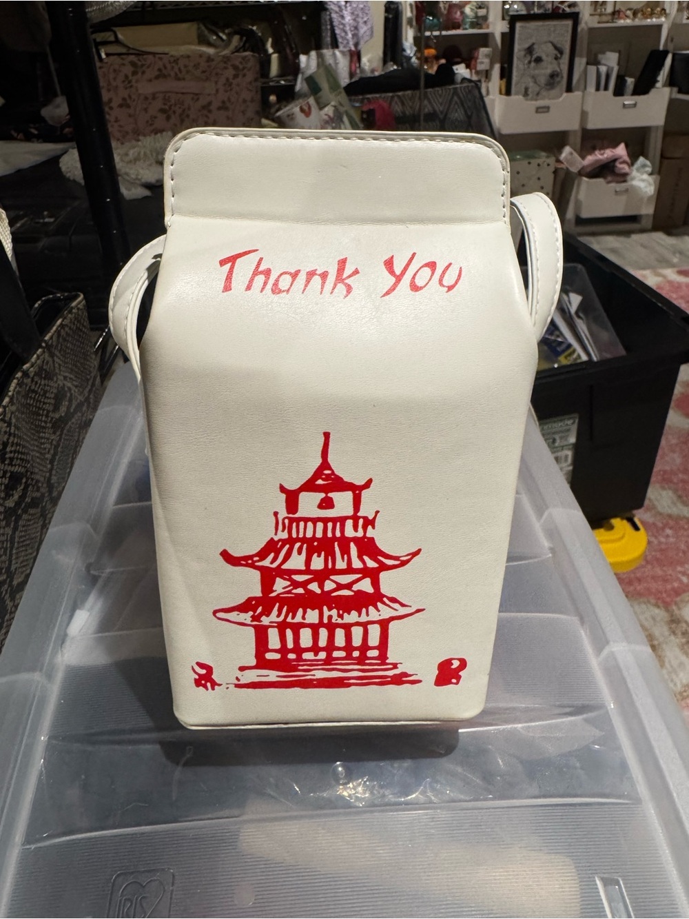 Novelty Chinese carry carton out purse